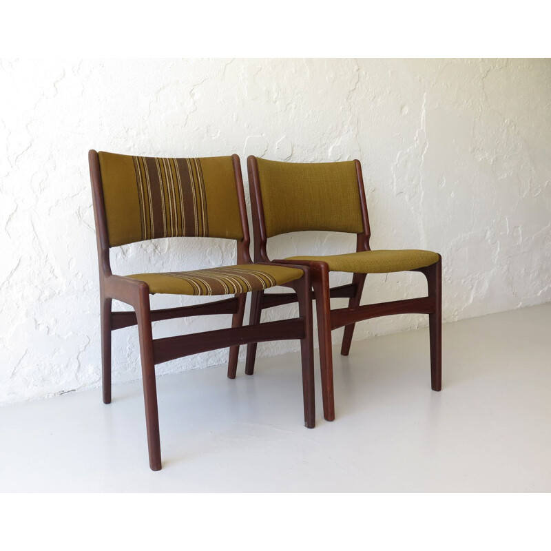 Pair of vintage mahogany chairs Danish