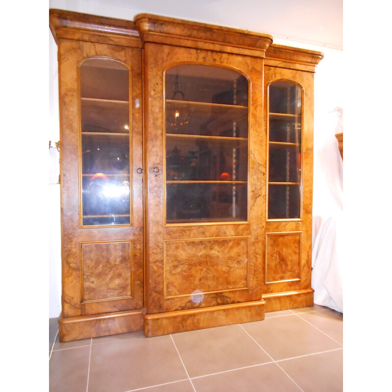 Vintage walnut bookcase