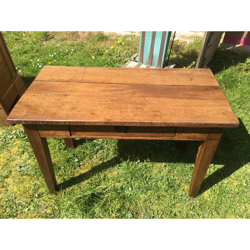 Vintage oak side table