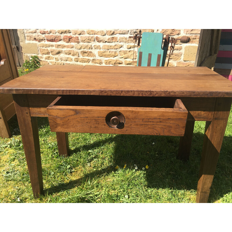 Vintage oak side table