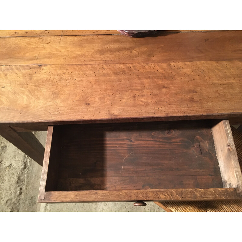 Vintage oak side table