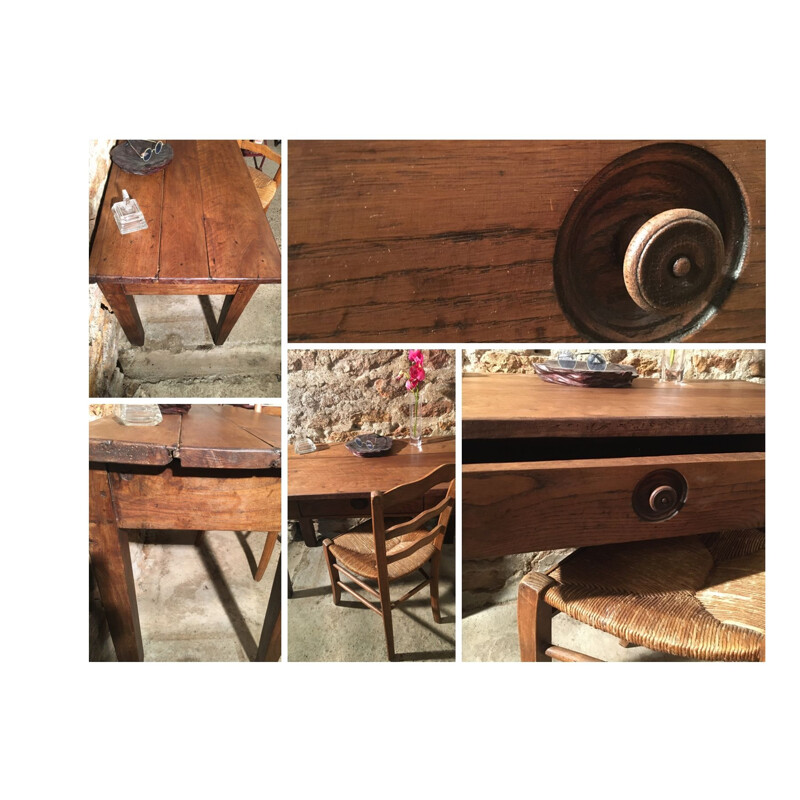 Tavolino in rovere vintage