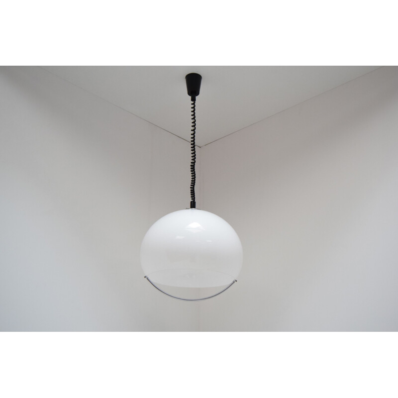 Vintage pendant lamp Meblo by Harvey Guzzini, Space Age, Italy 1970