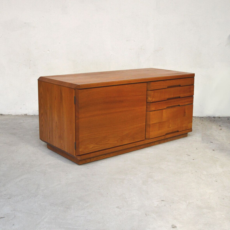 Vintage highboard model R40 by Pierre Chapo, France 1970