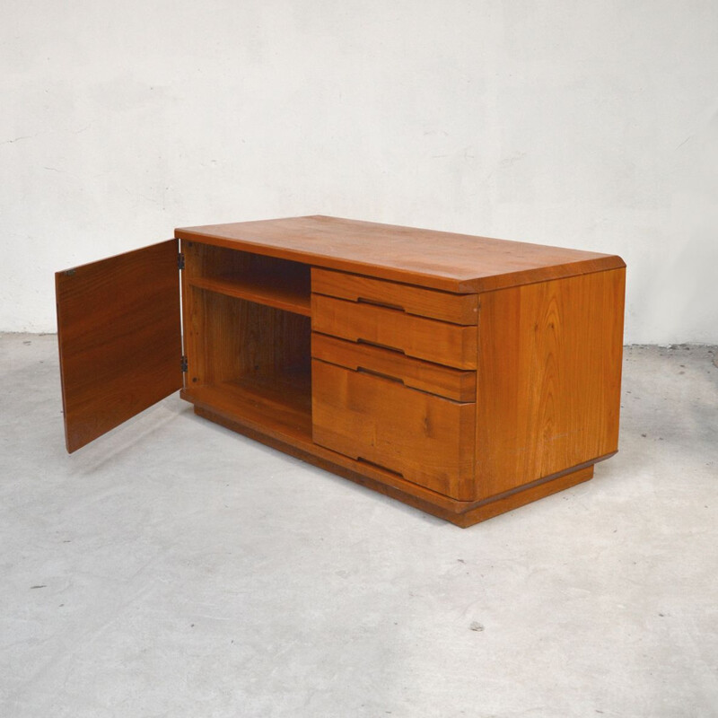 Vintage highboard model R40 by Pierre Chapo, France 1970