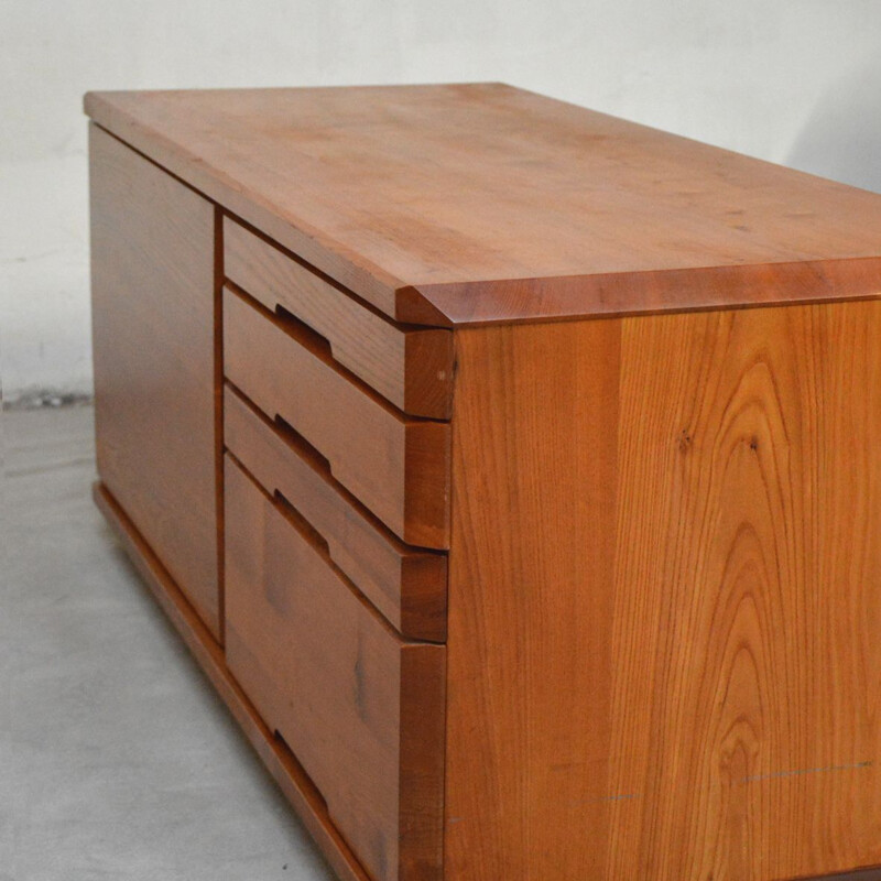 Vintage highboard model R40 by Pierre Chapo, France 1970