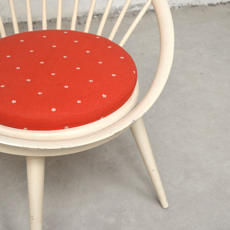 Vintage Circle fauteuil van Yngve Ekström, Zweden 1960