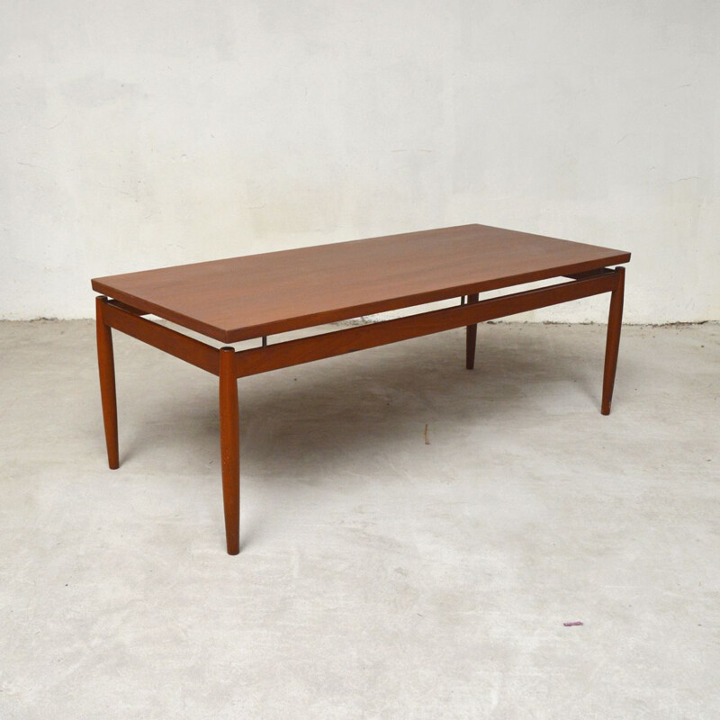 Vintage teak coffee table by Grete Jalk for France & Son, Denmark 1960