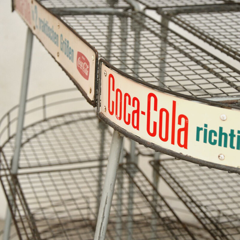 Vintage metal Coca-Cola grocery display, 1950