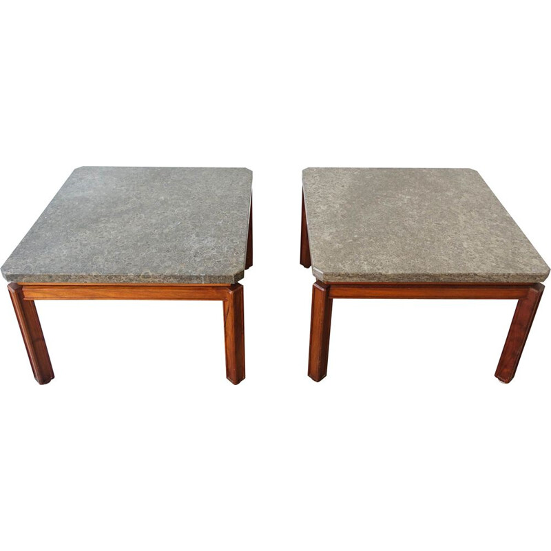 Pair of vintage side tables by José Espinho for the Estoril Sol Hotel, Export model, Portugal 1970