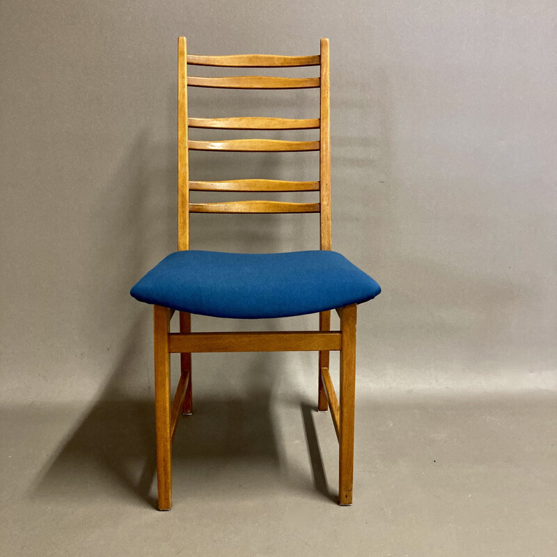 Table haute et ses 4 chaises vintage scandinave 1950