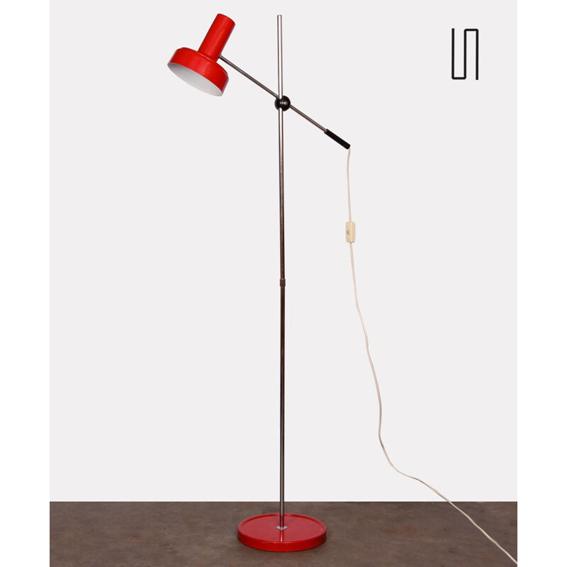 Vintage  metal floor lamp Czech 1970s