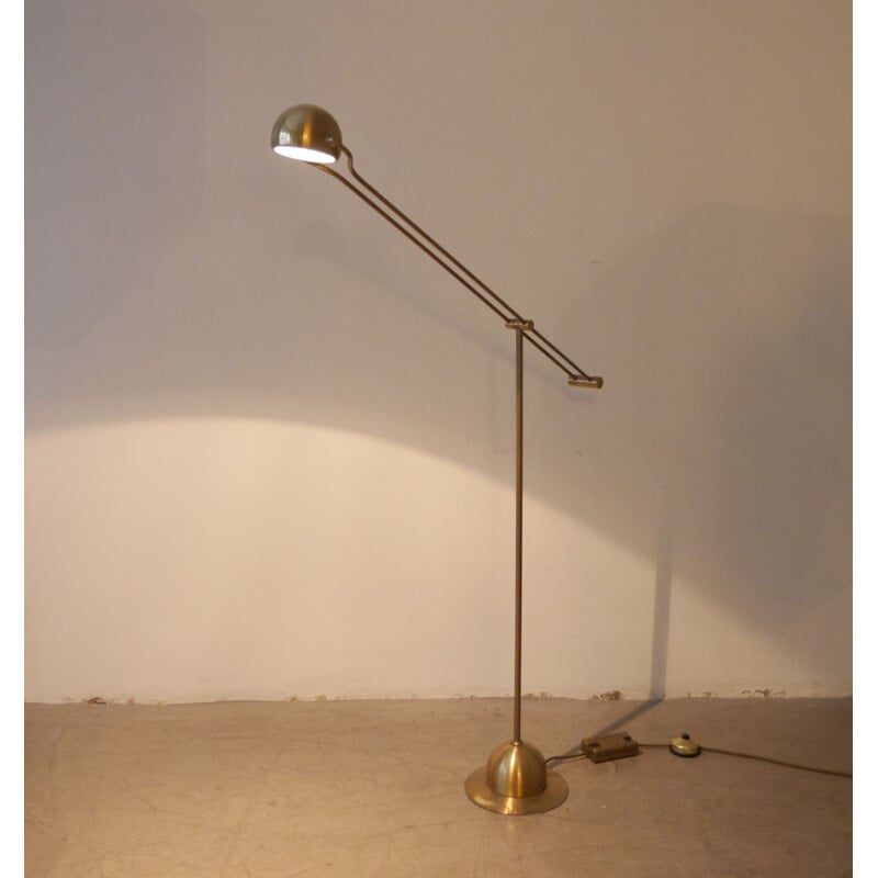 Vintage Adjustable Floor Lamp from Hustadt Leuchten Germany 1970s