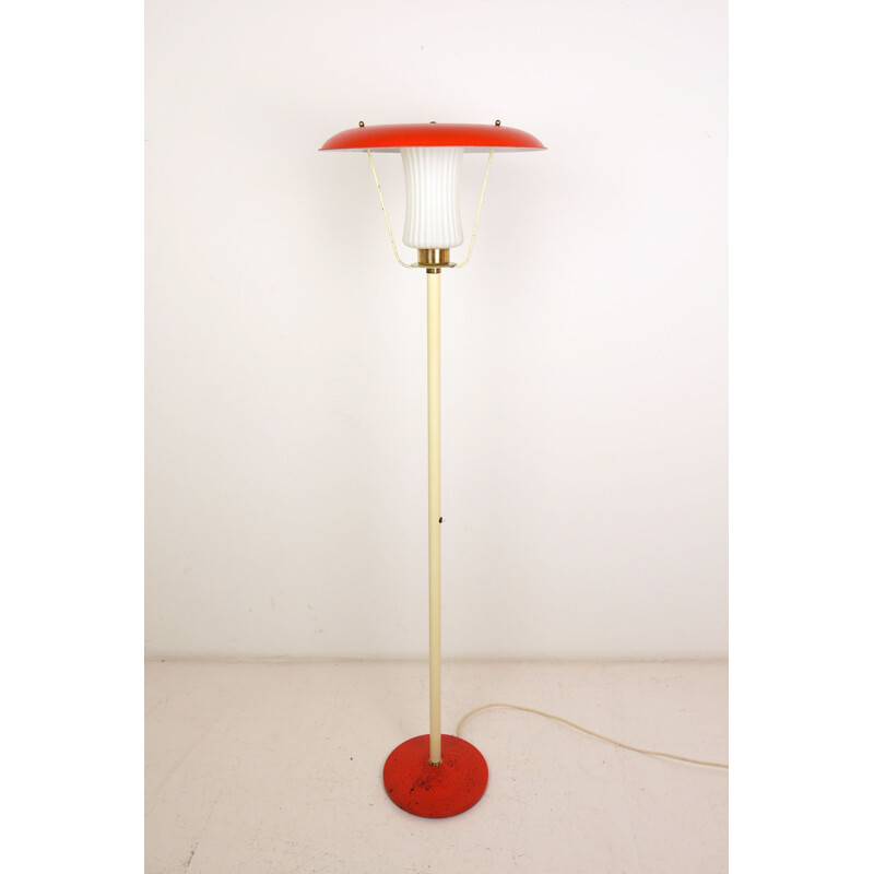 Vintage paddestoel vloerlamp Duitsland 1950