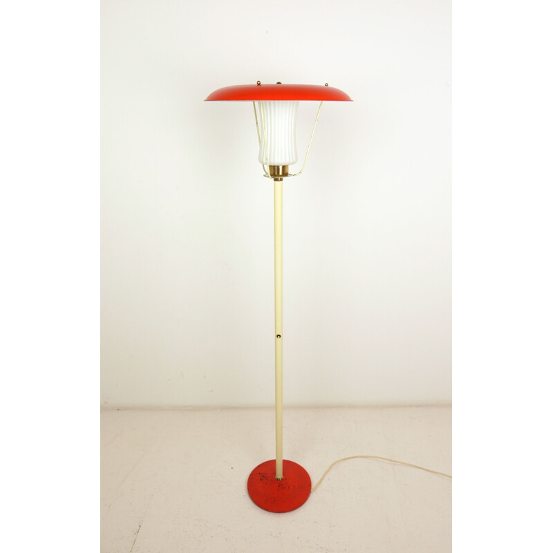 Vintage paddestoel vloerlamp Duitsland 1950