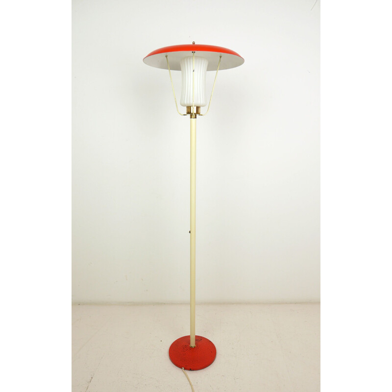 Vintage paddestoel vloerlamp Duitsland 1950