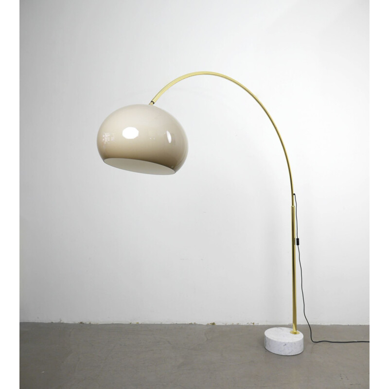 Vintage Arc Lamp With Marble Base Germany 1970s