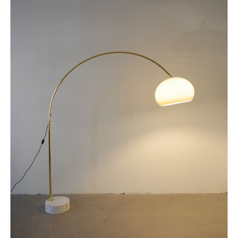 Vintage Arc Lamp With Marble Base Germany 1970s