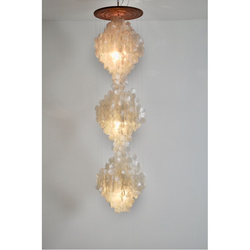 Vintage Verner Panton Chandelier 1970s