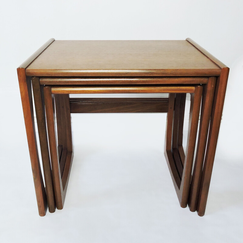 Vintage teak nesting tables by Robert Bennett for G-Plan 1960
