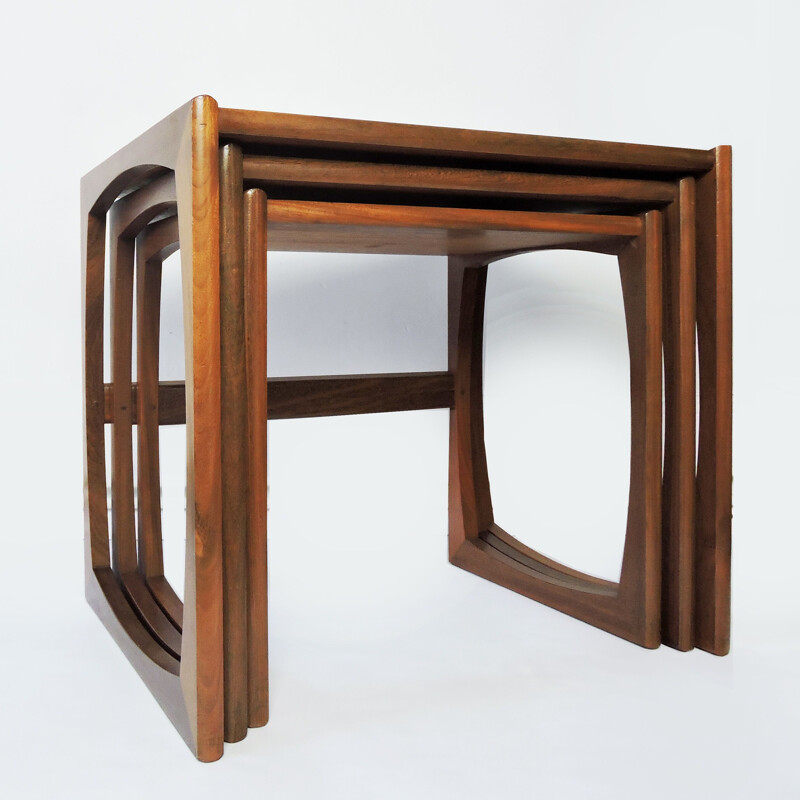 Vintage teak nesting tables by Robert Bennett for G-Plan 1960