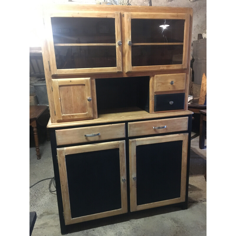 Vintage Mado highboard 2 bodies in pine