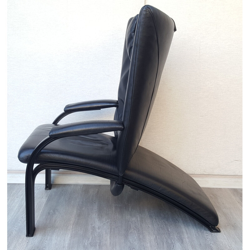 Vintage leather armchair for WK Wohnen