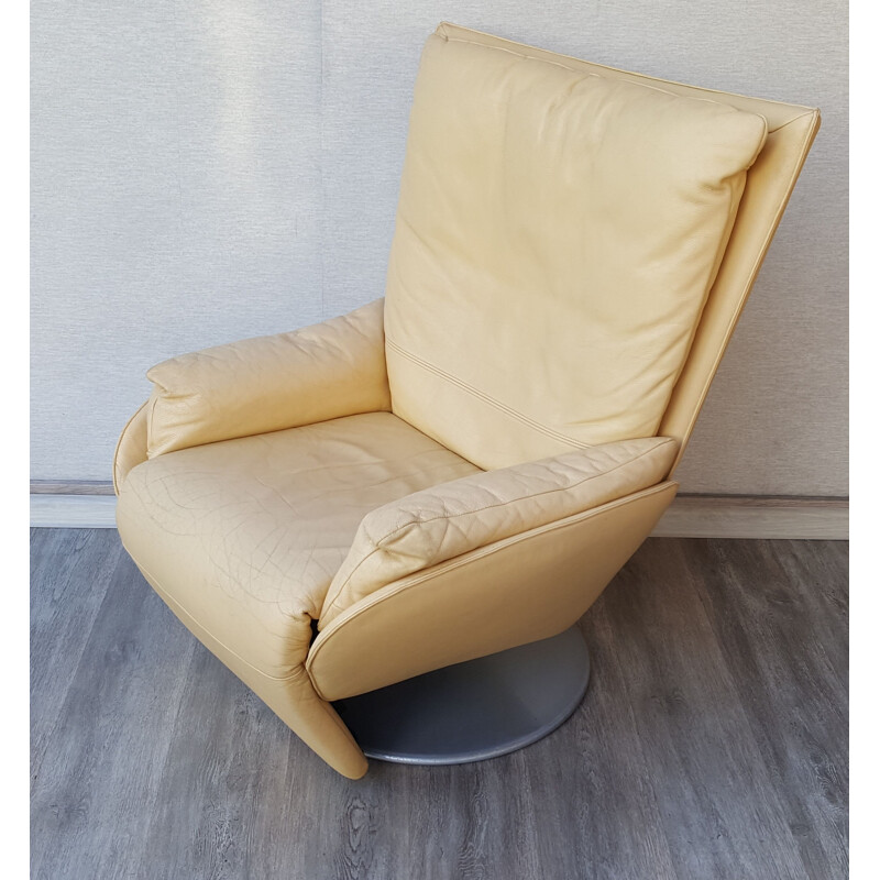 Vintage lederen fauteuil voor WK Wohnen