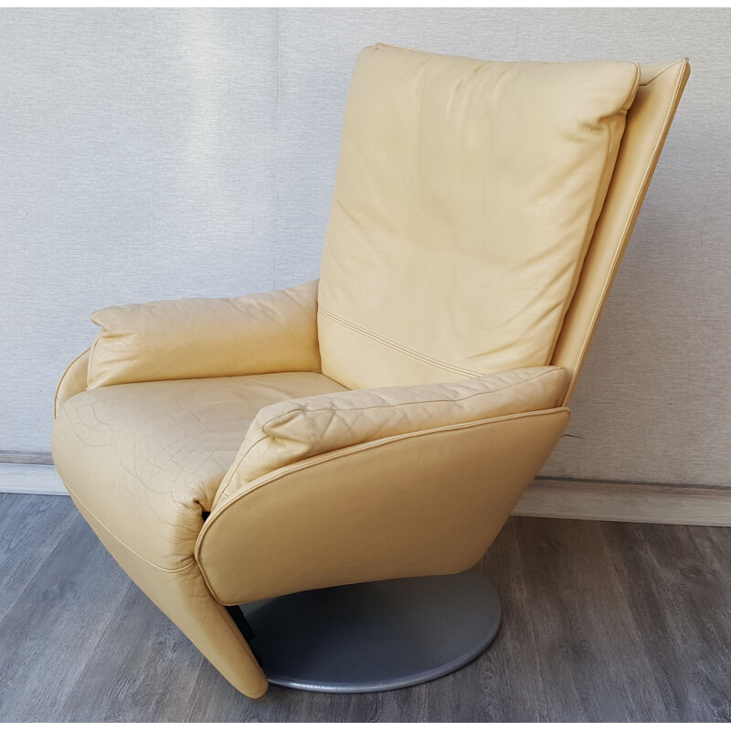 Vintage lederen fauteuil voor WK Wohnen