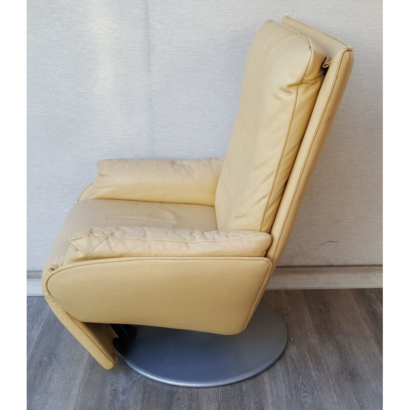 Vintage leather armchair for WK Wohnen