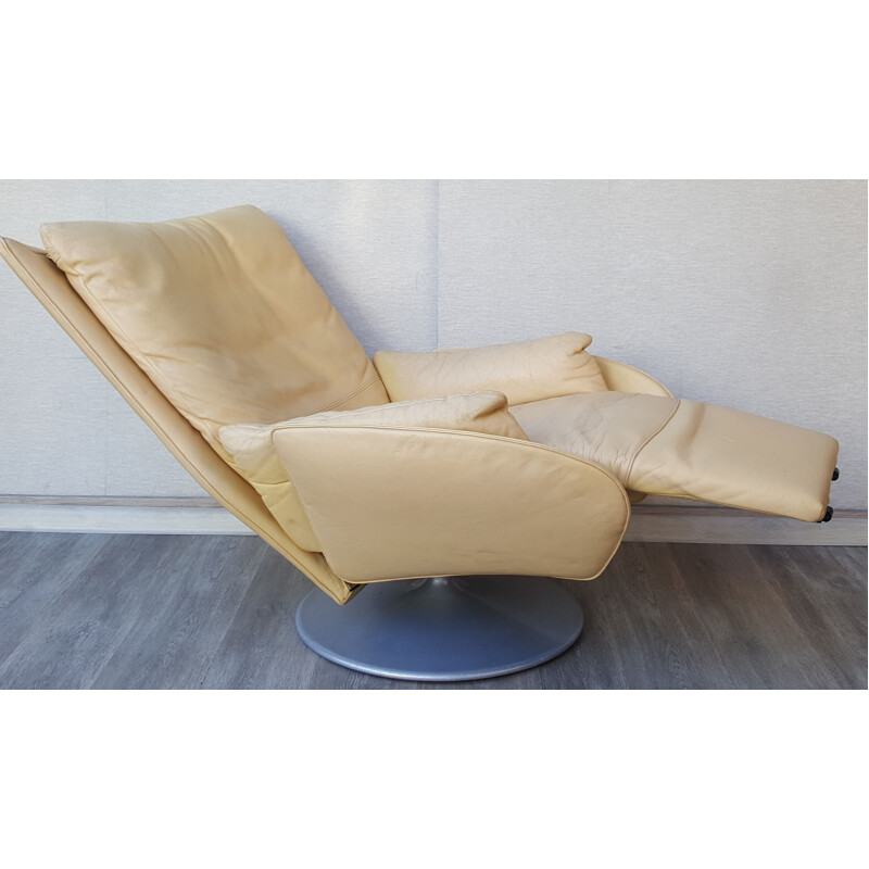 Fauteuil vintage en cuir pour WK Wohnen