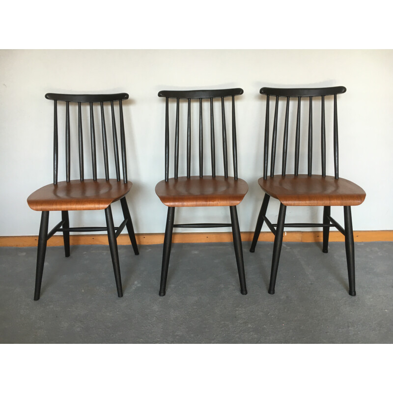 Set of  6 chairs "Fanett" in teak, Ilmari TAPIOVAARA - 1960s