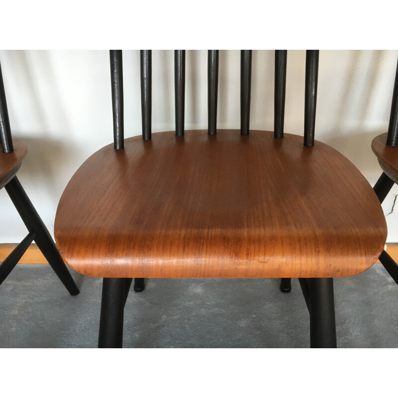 Set of  6 chairs "Fanett" in teak, Ilmari TAPIOVAARA - 1960s