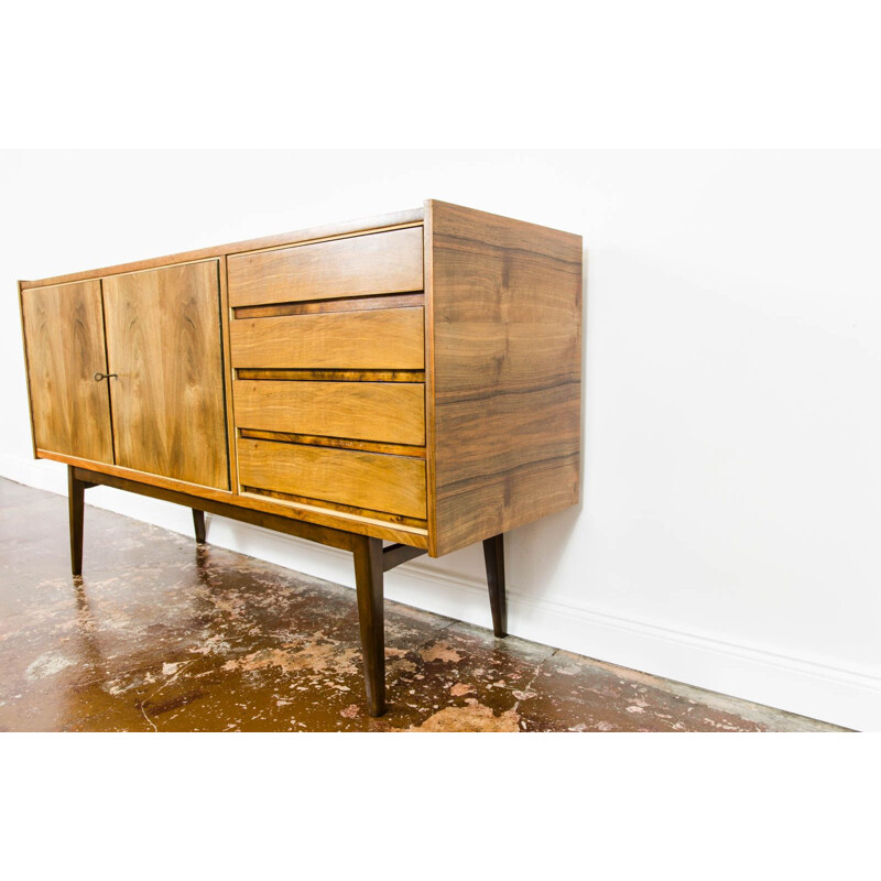 Vintage sideboard by S. Albracht for Bydgoskie Fabryki Mebli 1960