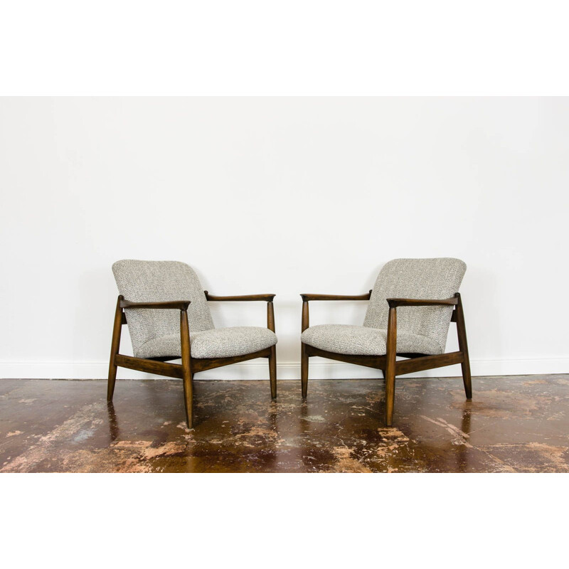 Pair of vintage armchairs GFM-64 by Edmund Homa 1960