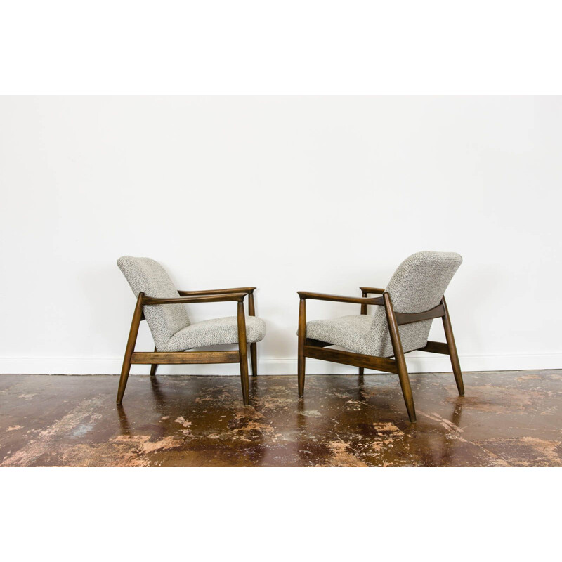 Pair of vintage armchairs GFM-64 by Edmund Homa 1960