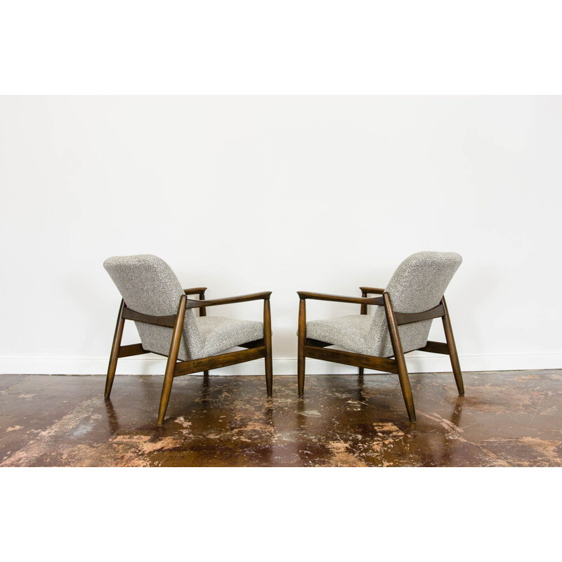 Pair of vintage armchairs GFM-64 by Edmund Homa 1960