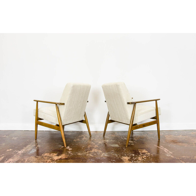 Pair of vintage armchairs by H. Lis, Poland 1960