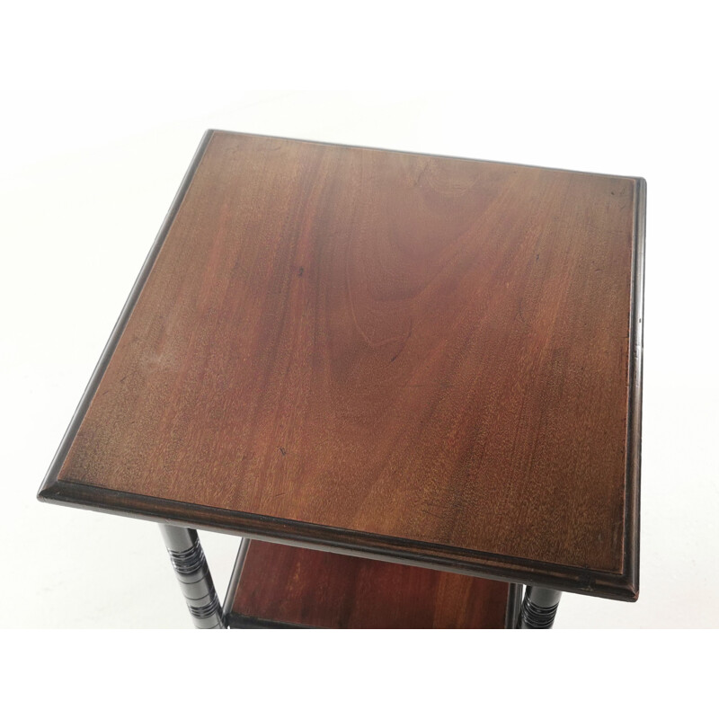Vintage Victorian mahogany coffee table, E W Godwin 1880