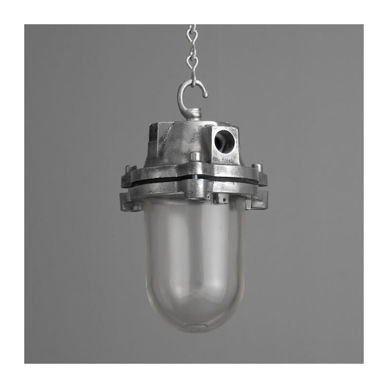 Vintage Eastern Bloc factory pendant lamp