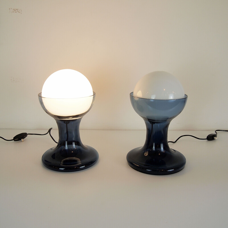 Pair of vintage lamps by Carlo Nason for Mazzega 1968