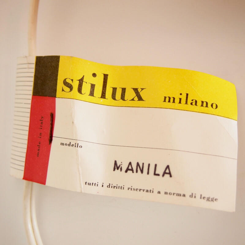 Lampe de table vintage Manila de Stilux 1970