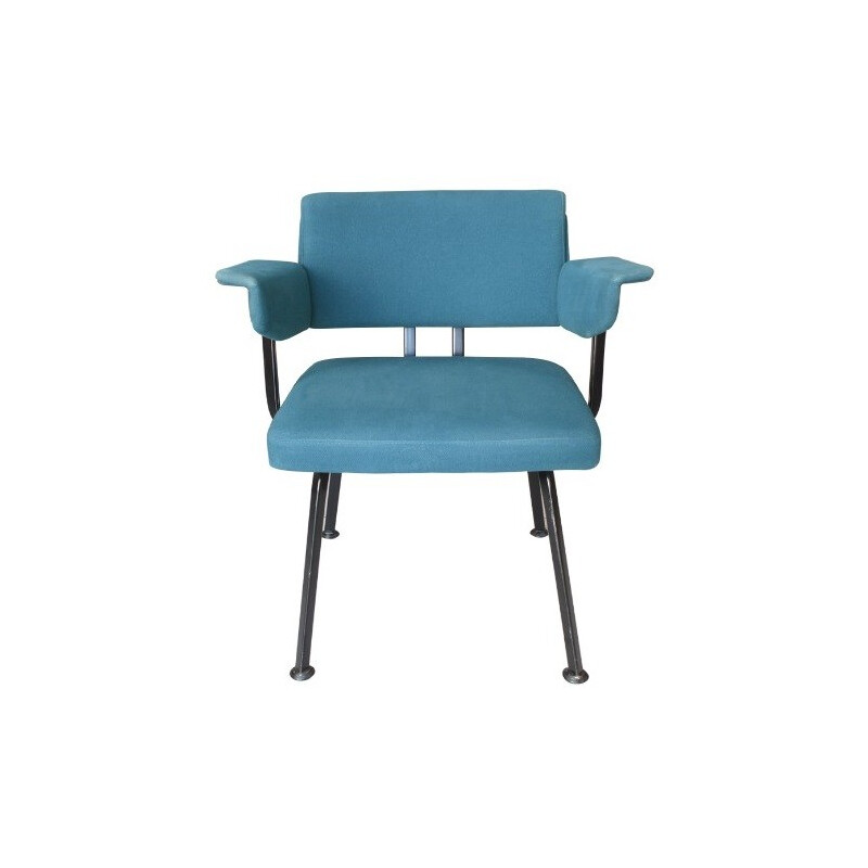 De Cirkel pair of blue "Resort" armchairs, Friso KRAMER - 1960s