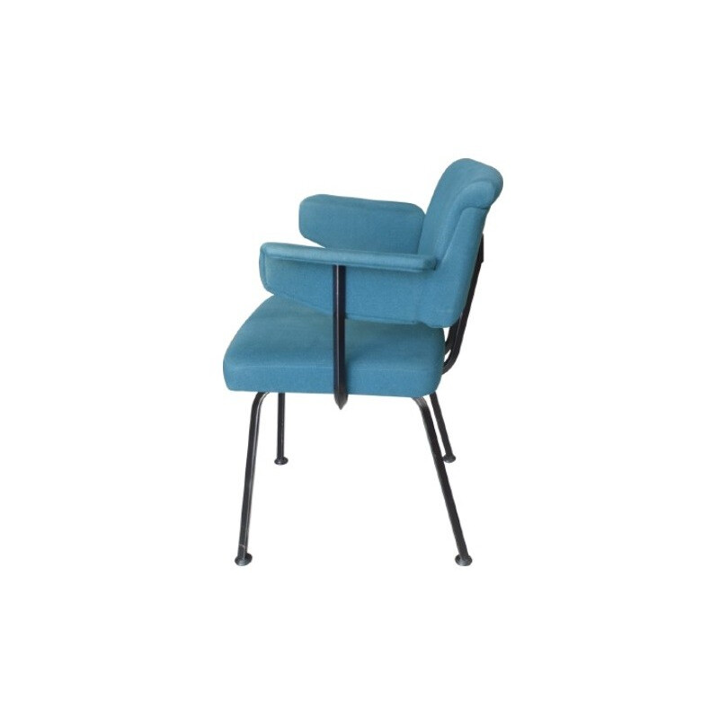 De Cirkel pair of blue "Resort" armchairs, Friso KRAMER - 1960s