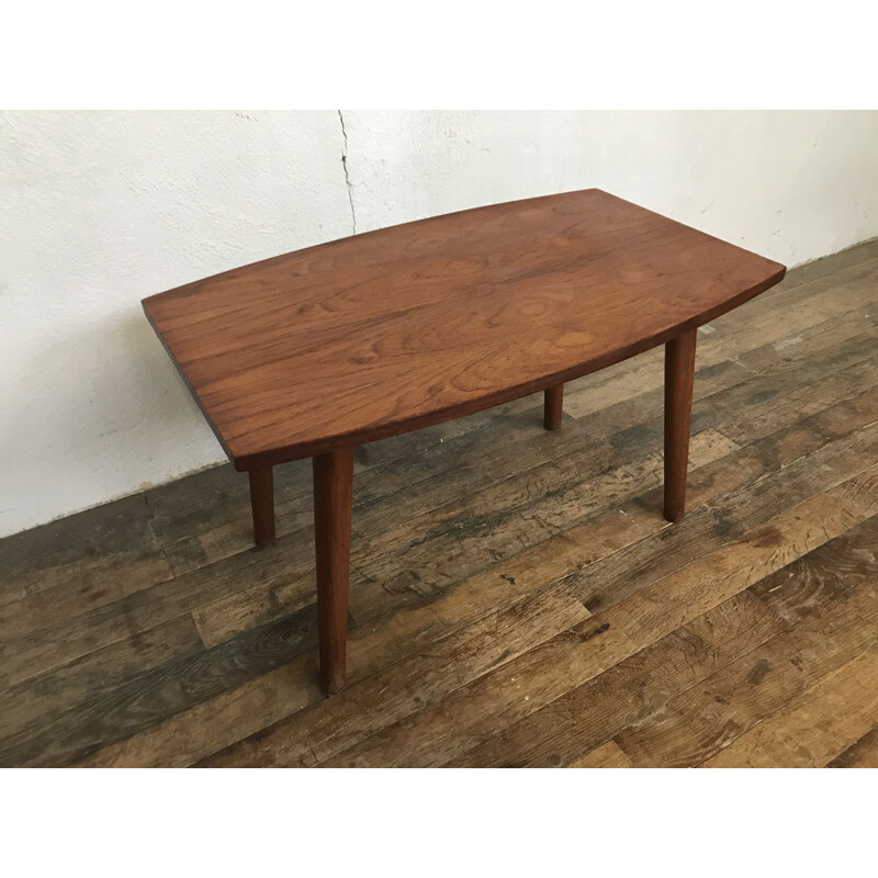 Vintage Small Scandinavian Teak Coffee Table 1960s