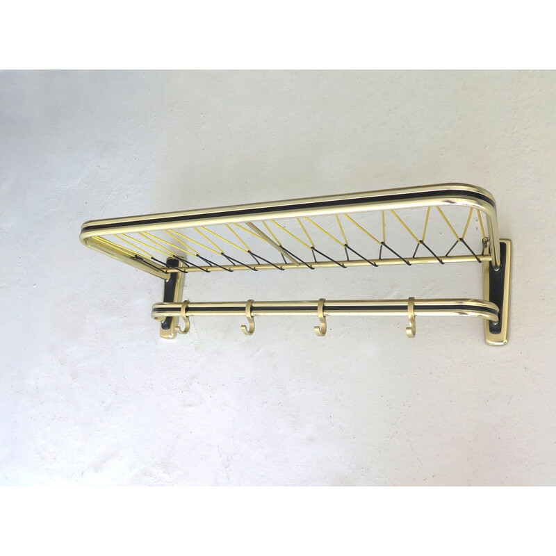 Vintage Fifities coat rack with hat shelf