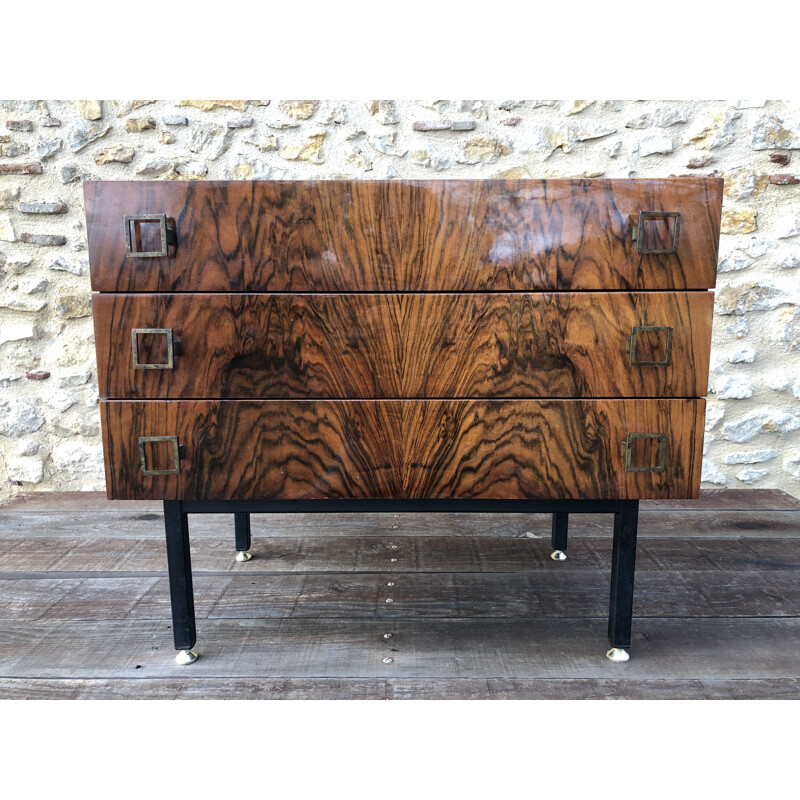 Vintage rosewood chest of drawers 1970s