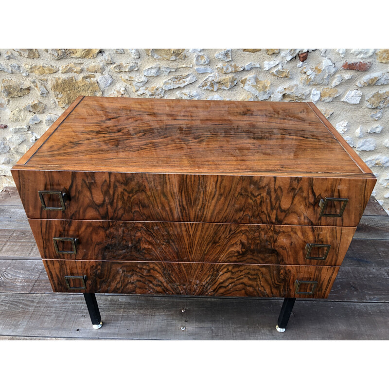 Vintage rosewood chest of drawers 1970s