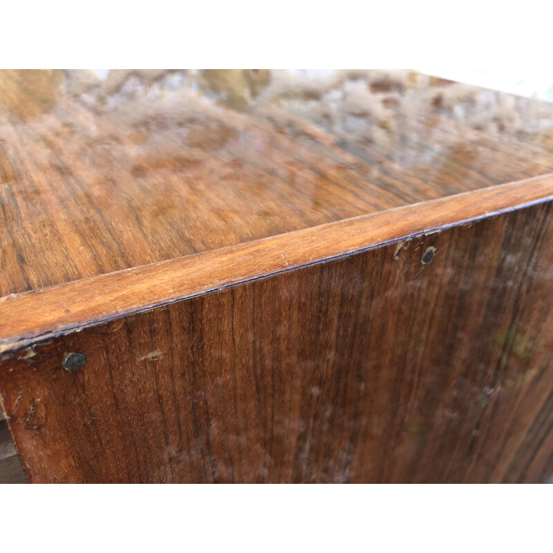 Vintage rosewood chest of drawers 1970s