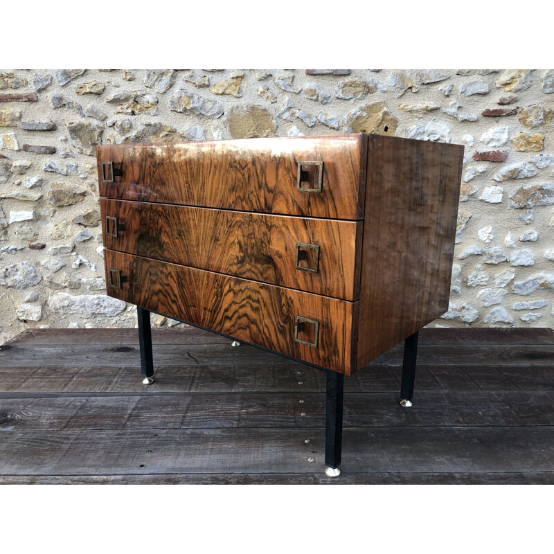 Vintage rosewood chest of drawers 1970s